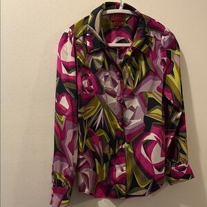 Missoni - for Target - Colorful Floral Button-Up Blouse - size XS